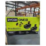Ryobi 18v 6 ah& 4 ah high performance starter kit