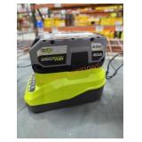 Ryobi 18v 4 ah battery and charger