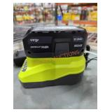 Ryobi 18v 4 ah battery and charger