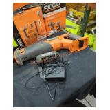 Ridgid 18v reciprocating saw and charger
