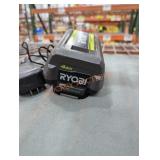 Ryobi 40v 4 ah battery and charger