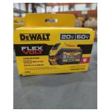DeWalt 20v/60v flex volt 6 ah battery