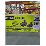 Ryobi 18v 4 ah& 2 ah high performance starter kit