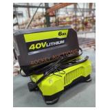 Ryobi 40v 6 ah battery and charger