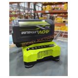 Ryobi 40v 6 ah battery and charger