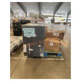 Vissani Chest freezer, Clorox spray, cabinets