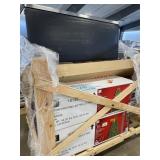 Toilet, Refrigerator, TV Console