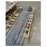 Skid lot of miscellaneous rack shelfs and holders