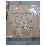 Outdoor Loveseat Cushion - Light Green