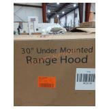 30" Under Mounted Range Hood