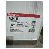 Duraplus 6" Triple Wall All Fuel Tee with Cap