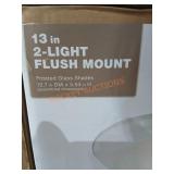13" 2-Light Flush Mount (3)