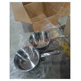 (2) Stainless Steel Pots