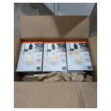 3 Packs Clear Glass Light Bulbs