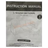 70" L Shaped Sectional Grey