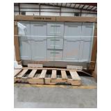 60" Double Sink Vanity Grey