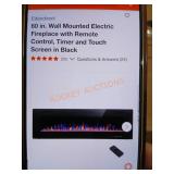 60" Wall Mounted Electric Fireplace