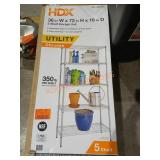 36" 5-Shelf Storage Unit