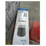 Dura black 24" single wall black pipe length