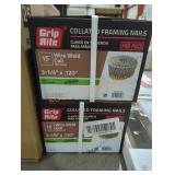 Grip rite collated framing nails 3-1/4" x .120"