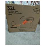 Home Zone 32L Open Top Trash Can