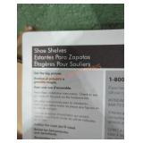 White Shoe Shelves Assembly Required