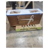 60" Double Vanity Cabinet, Damaged