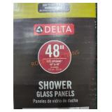 48" Shower Glass Panel