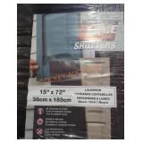 15"x72" Louvered Shutters Qty 2