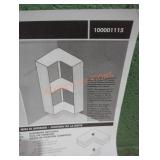 White Corner Shelf Assembly Required