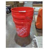 2 - 5 Gal. Home Depot Buckets, No Lids