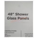 48" Glass Shower Panels