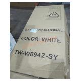 9" x 12" x 42" white cabinet