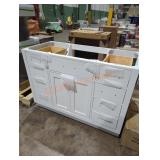 White 48" bathroom vanity base