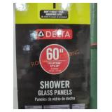 60" Shower Glass Panel