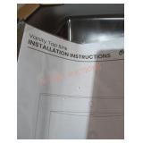 Black Swiss Madison Vanity Top Sink