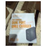 1 fast charging dual port wall charger