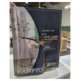 Hampton Bay 67" floor lamp brushed nickel