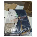 Hampton Bay 67" floor lamp brushed nickel finish