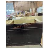 42" black cabinet base
