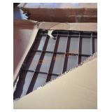 Grey storage cabinet