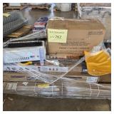 Shower floor, shovel, heater, microwave oven