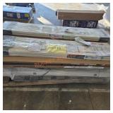 Closet doors, multiple doors, scaffolding