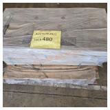 Skid of galvanized tile