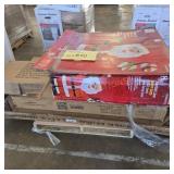 Metal cabinet, Christmas decor,baseboards