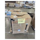 28ï¿½ White Vanity, Compact Refrigerator, Wall