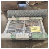 Double hung window, chain link