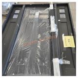 Prehung black exterior door