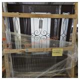 Brown exterior door prehung