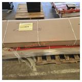 2 black husky steel shelving